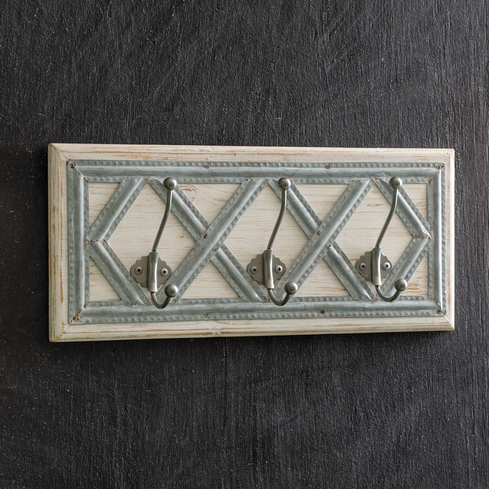 Diamond Pattern Coat Rack