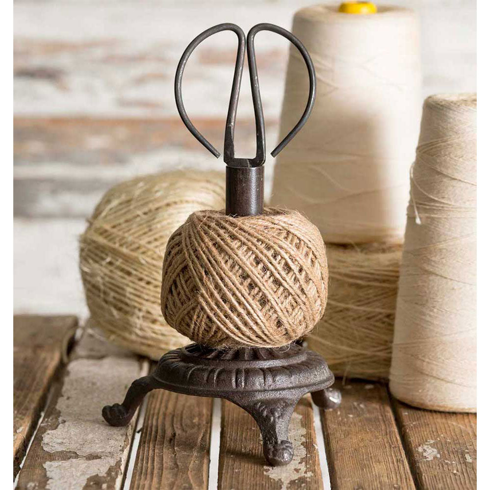 Antique Style Twine Holder and Scissor Set