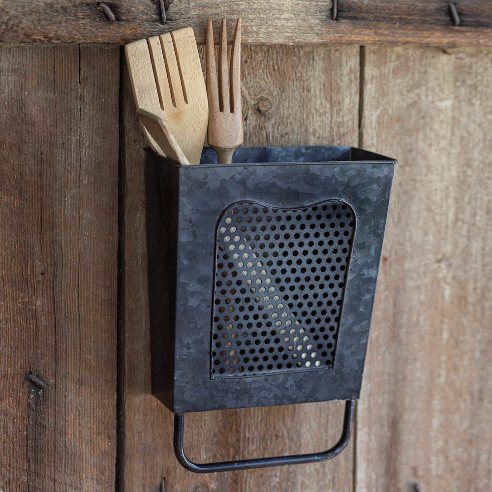 Black Wall Box and Towel Rack