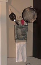 Load image into Gallery viewer, Galvanized Wall Box and Towel Rack
