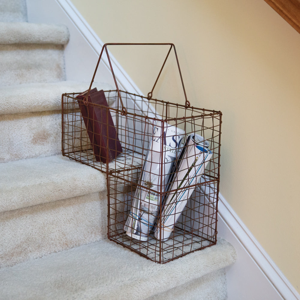 Staircase Organization Basket