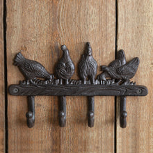 Load image into Gallery viewer, Cast Iron Chicken Wall Hooks
