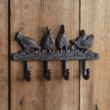 Load image into Gallery viewer, Cast Iron Chicken Wall Hooks
