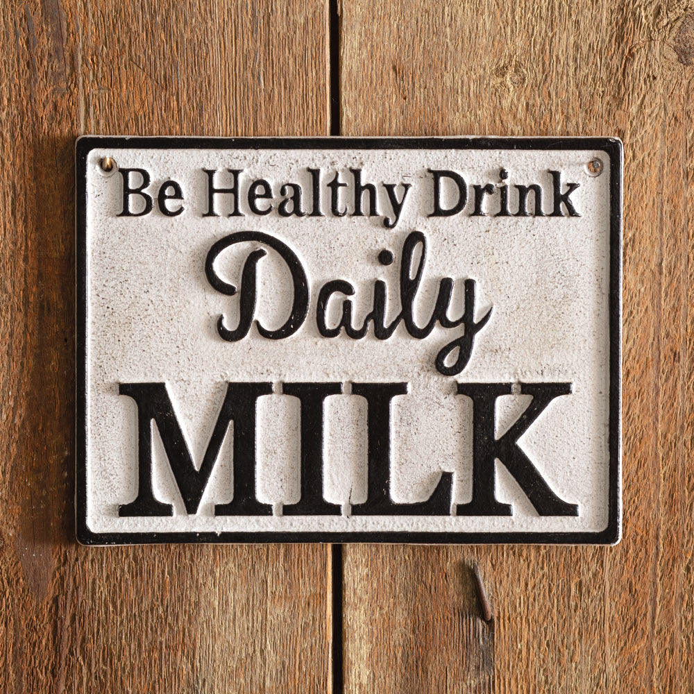 Milk Sign Kitchen Decor