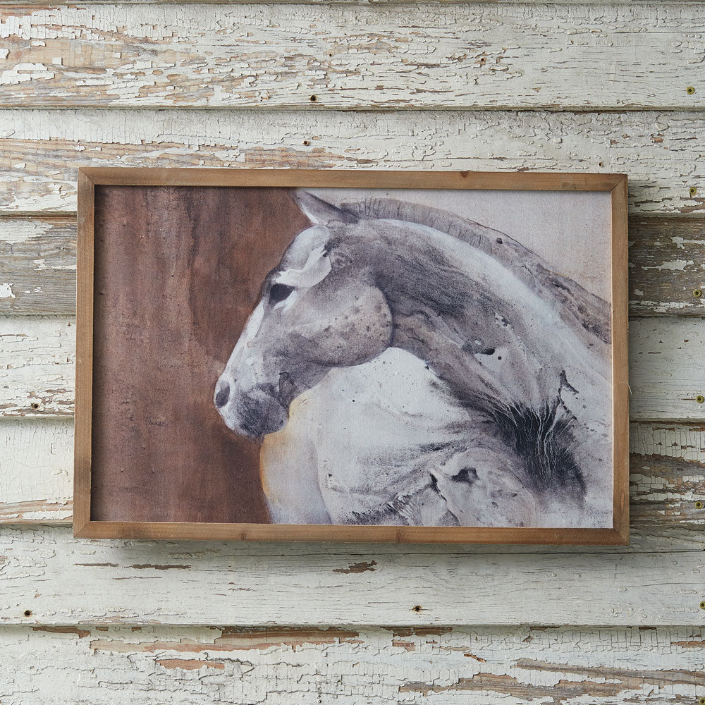 Peering Horse Canvas Wall Art